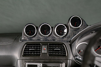 Quad Carbon Meter Hood(60mm) - SUBARU IMPREZA GDB