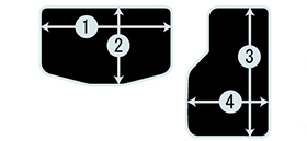 Pedal Set A/T - Black