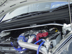 三菱 コルト RALLIART（Z27A）ストラットタワーバー /アルミ /フロント 