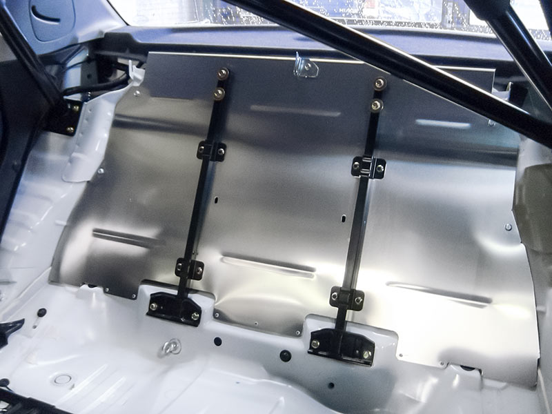 スバル インプレッサ Gdb リア バルクヘッド アルミ シルバー