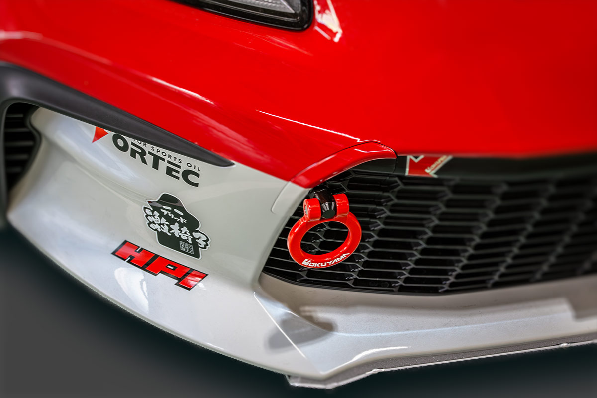 Red Folding Racing Tow Hook For 2012-2017 Hyundai Veloster – Heavy Duty Aluminum/Steel-815473